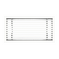 12 x 2.5" EXTRUDED ALUMINUM LINEAR BAR GRILLE - 1/2" BORDER, 7/32" BARS ON 1/2" CENTERS - 15° DEFLECTION