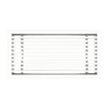 12 x 2.5" EXTRUDED ALUMINUM LINEAR BAR GRILLE - 1/2" BORDER, 7/32" BARS ON 1/2" CENTERS - 15° DEFLECTION