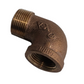 1" 90° FPT X MPT BRASS ELBOW