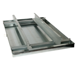 26" x 58"  24GA DRAIN PAN W/RAILS