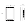 CONTROL/SENSOR INALÁMBRICO DE ZONA SECUNDARIA - ACCESORIO PARA EL T955WH Y Z955W - CON BATERÍA