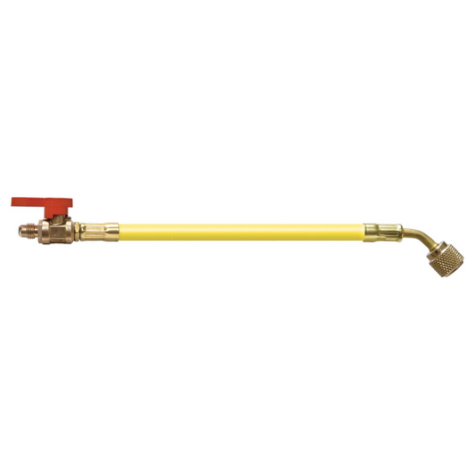 1/4" BALL VALVE -  6" HOSE YELLOW