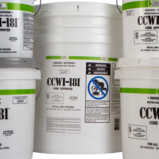 INDOOR/OUTDOOR WATER BASED DUCT SEALANT - (1) 5 GAL. PAIL (WHITE)