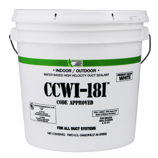 INDOOR/OUTDOOR WATER BASED DUCT SEALANT - (1) 2 GAL. PAIL (WHITE)