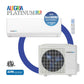 ComfortStar Alegria Platinum CPP3 9,000 BTU 115V R454B wall-mounted heat pump mini-split system with indoor unit, outdoor unit, and remote control.