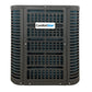 Front view of the ComfortStar 30,000 BTU BAH6 outdoor heat pump condenser with dark gray protective grille.
