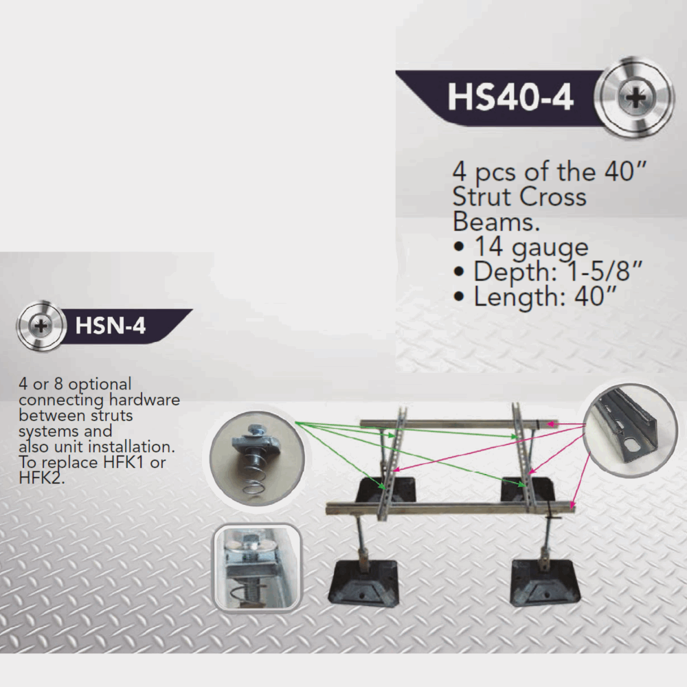40” STRUT CROSS BEAMS