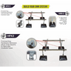 4 ADJUSTABLE RUBBER LEG ASSEMBLY