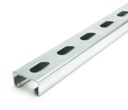 SHALLOW STRUT CHANNEL - 1-5/8" X 13/16" X 10' - PRE-GALVANIZED SHORT SLOTS