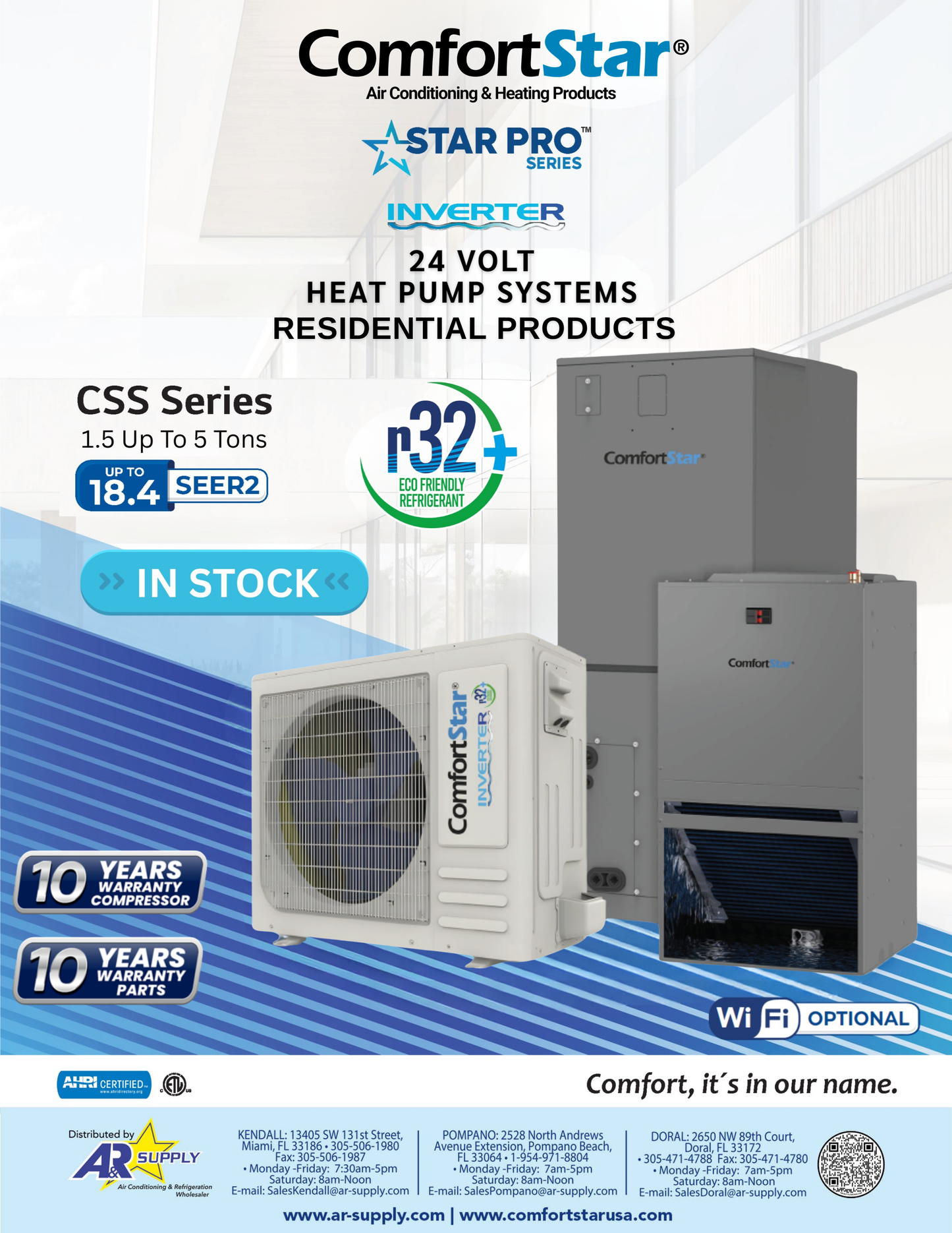 24K ASH32 MULTIPOSITION AIR HANDLER - 17.7 SEER2