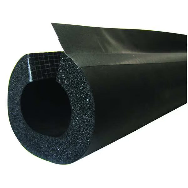 1/2"ID x 3/8" x 6' BLACK INSUL-TUBE - NBR AND PVC PIPE INSULATION - CLOSED CELL ELASTOMERIC FOAM - PRICE IS PER FT