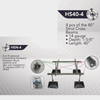 ADJUSTABLE RUBBER LEG ASSEMBLY - 13" to 20" - 2000LBS MAX WEIGHT - A&R Supply - Air Conditioning & Refrigeration Wholesaler - HERCULES