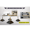 ADJUSTABLE RUBBER LEG ASSEMBLY - 13" to 20" - 2000LBS MAX WEIGHT - A&R Supply - Air Conditioning & Refrigeration Wholesaler - HERCULES