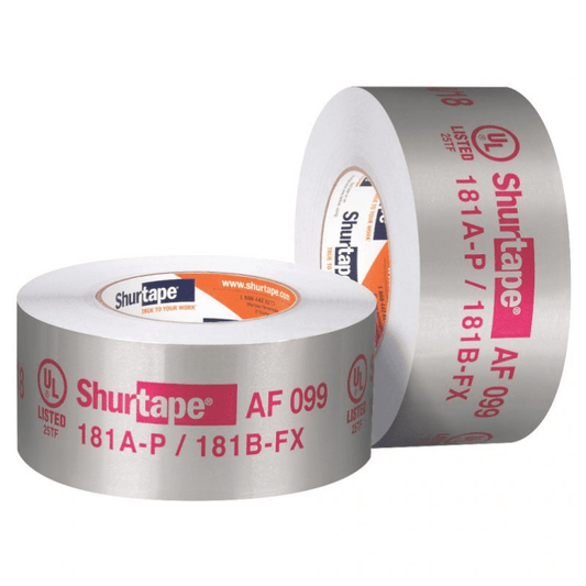 AF 099 UL 181A-P/B-FX LISTED/PRINTED ALUMINUM FOIL TAPE - A&R Supply - Air Conditioning & Refrigeration Wholesaler - SHURTAPE TECHNOLOGIES