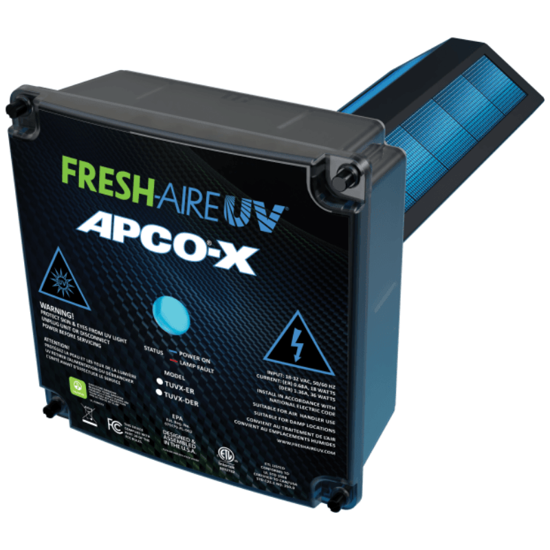 APCO-X® UV LAMP LIFETIME CARBON CATALYST 18-32V - DUCT AIR PURIFIER - A&R Supply - Air Conditioning & Refrigeration Wholesaler - DIVERSITECH