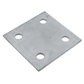 BASE PLATE 5" x 5" x 1/4" w/ HOLES - A&R Supply - Air Conditioning & Refrigeration Wholesaler - F & L ALUMINUM PARTS
