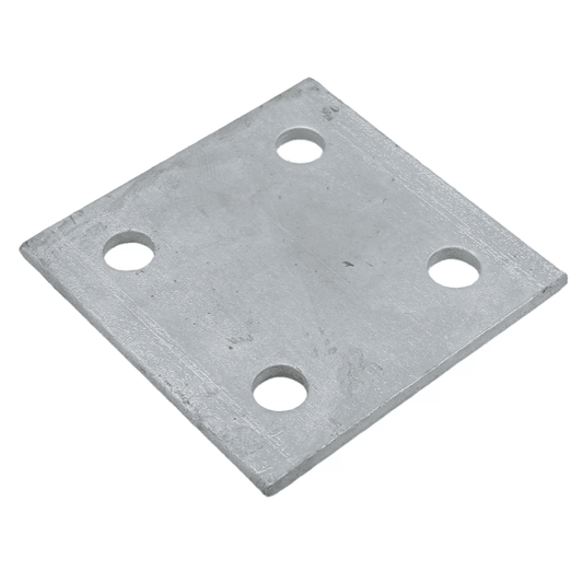 BASE PLATE 5" x 5" x 1/4" w/ HOLES - A&R Supply - Air Conditioning & Refrigeration Wholesaler - F & L ALUMINUM PARTS