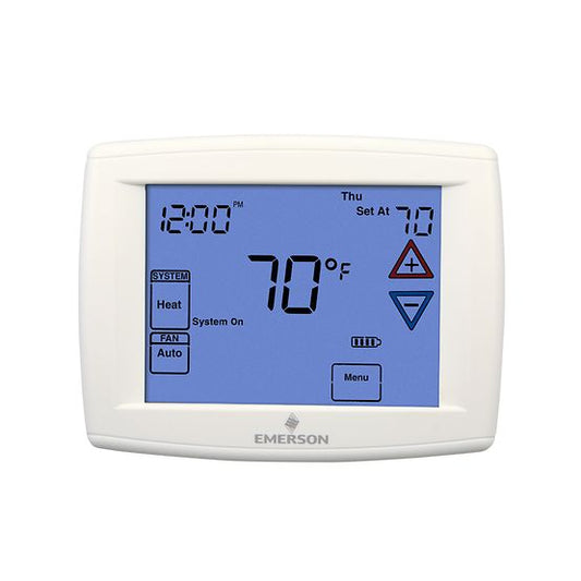 BLUE SERIES 12 INCH TOUCHSCREEN THERMOSTAT - HEAT PUMP 4H/2C - A&R Supply - Air Conditioning & Refrigeration Wholesaler - EMERSON