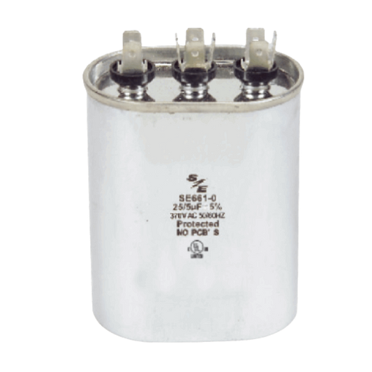 20+5 ΜF MFD. 440V OVAL DUAL CAPACITOR