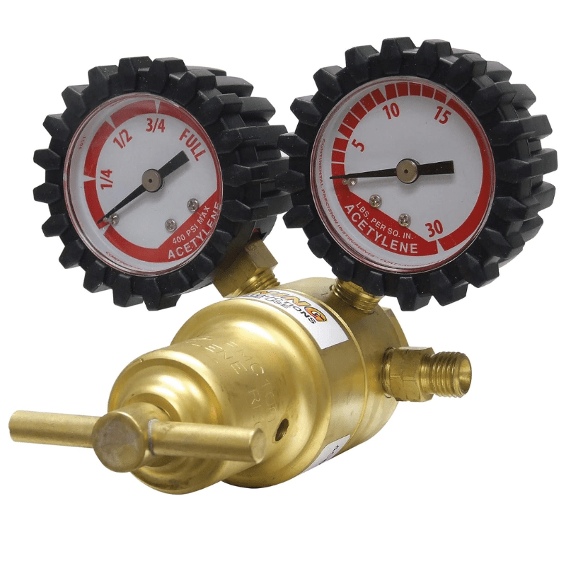 CENTURION SERIES ACETYLENE REGULATOR WITH "A" OUTLET CONNECTION AND 200 CGA INLET - A&R Supply - Air Conditioning & Refrigeration Wholesaler - UNIWELD