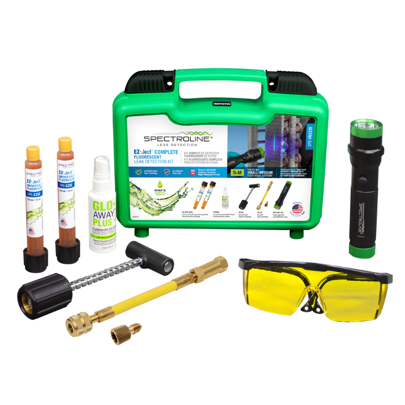 EZ-JECT™ COMPLETE FLUORESCENT LEAK DETECTION KIT - A&R Supply - Air Conditioning & Refrigeration Wholesaler - SPECTROLINE