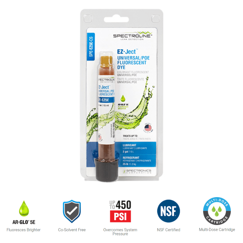EZ-JECT™ FLUORESCENT DYE CARTRIDGE - A&R Supply - Air Conditioning & Refrigeration Wholesaler - SPECTROLINE