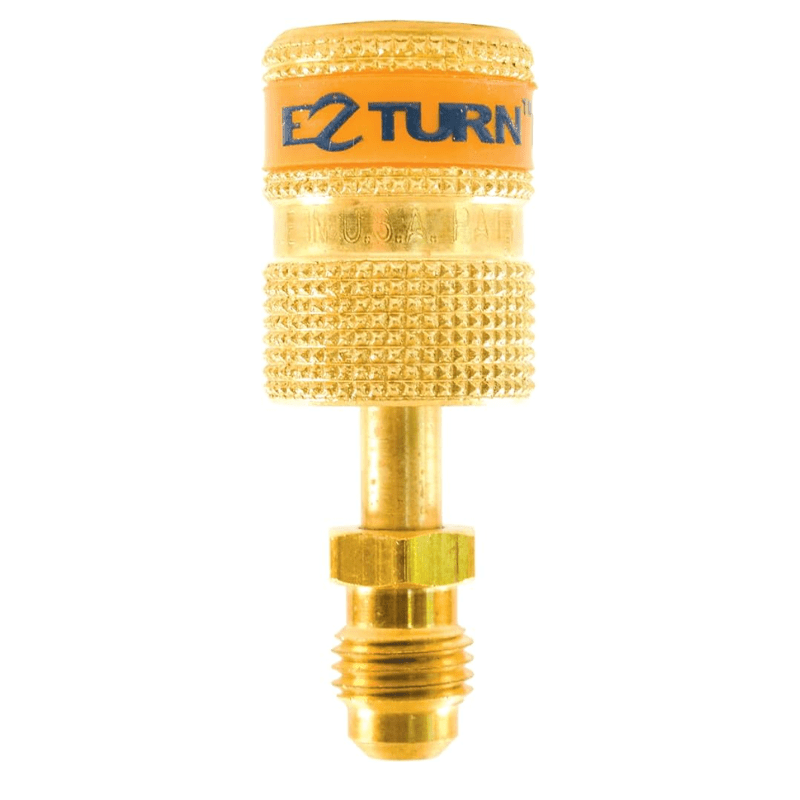 EZ TURN ANTI-BLOWBACK ADAPTER - STRAIGHT 1/4″ M.F. x 1/4″ F.F. - A&R Supply - Air Conditioning & Refrigeration Wholesaler - UNIWELD