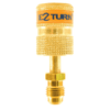 EZ TURN ANTI-BLOWBACK ADAPTER - STRAIGHT 1/4″ M.F. x 1/4″ F.F. - A&R Supply - Air Conditioning & Refrigeration Wholesaler - UNIWELD