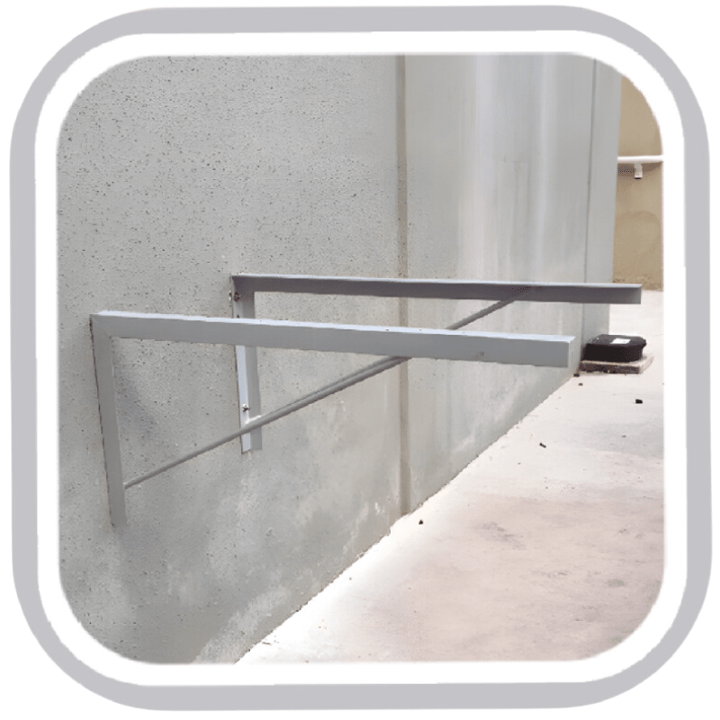 GALVANIZED STEEL UNITARY WALL BRACKET - MAX LOAD: 661.4LBS - H:36" X L:15.98" X D:31" - A&R Supply - Air Conditioning & Refrigeration Wholesaler - HERCULES