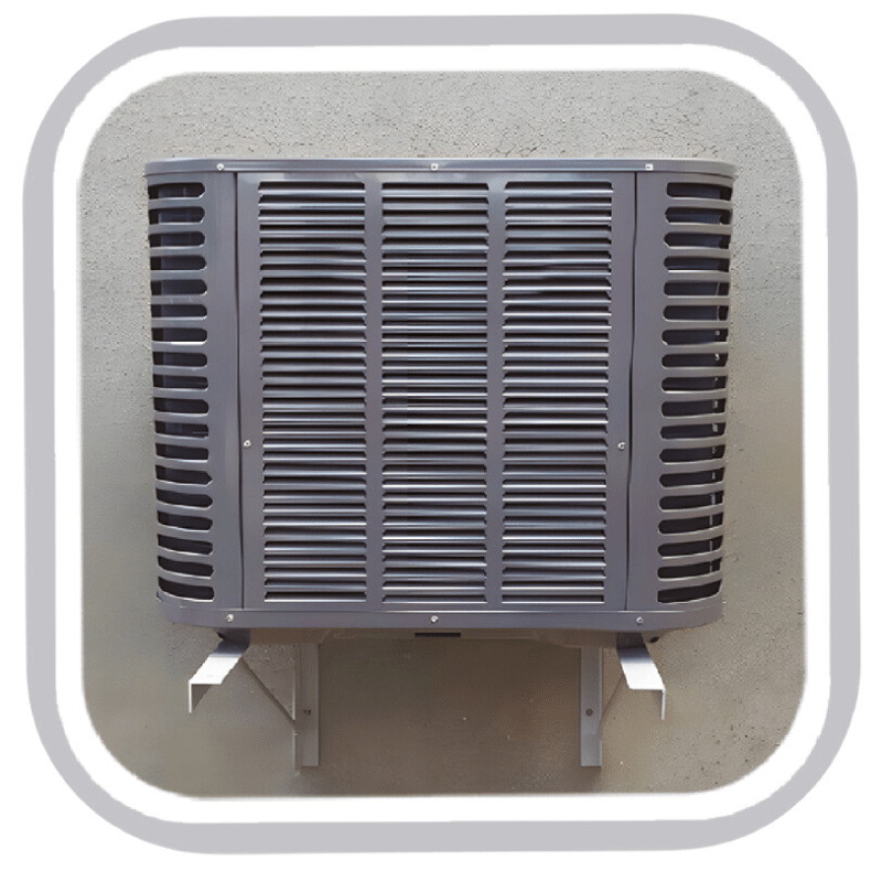GALVANIZED STEEL UNITARY WALL BRACKET - MAX LOAD: 661.4LBS - H:42" X L:15.98" X D:36" - A&R Supply - Air Conditioning & Refrigeration Wholesaler - HERCULES