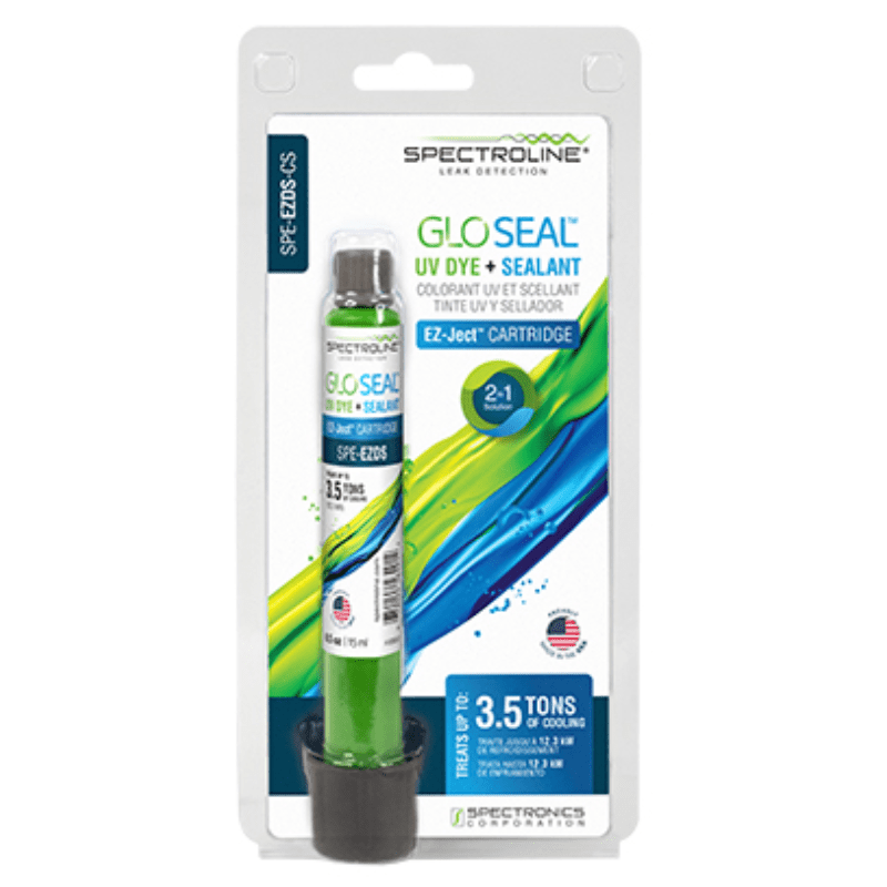 GLO SEAL™ UV DYE + SEALANT EZ-JECT™ CARTRIDGE - A&R Supply - Air Conditioning & Refrigeration Wholesaler - SPECTROLINE