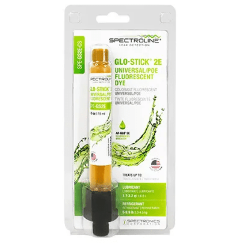 GLO-STICK® 2E FLUORESCENT DYE CAPSULE - TREATS UP TO 6 TONS - A&R Supply - Air Conditioning & Refrigeration Wholesaler - SPECTROLINE