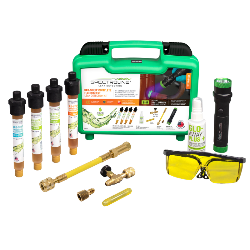 GLO-STICK® COMPLETE FLUORESCENT LEAK DETECTION KIT - A&R Supply - Air Conditioning & Refrigeration Wholesaler - SPECTROLINE