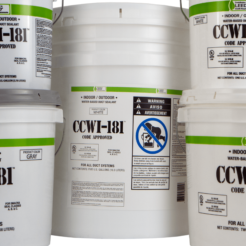 INDOOR/OUTDOOR WATER BASED DUCT SEALANT - (1) 5 GAL. PAIL (WHITE) - A&R Supply - Air Conditioning & Refrigeration Wholesaler - HARDCAST
