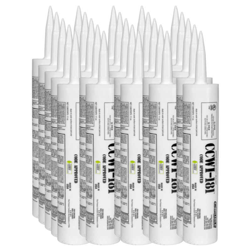 INDOOR/OUTDOOR WATER BASED DUCT SEALANT - 1 CASE W/ (25) 11 OZ. CARTRIDGES (WHITE) - A&R Supply - Air Conditioning & Refrigeration Wholesaler - HARDCAST