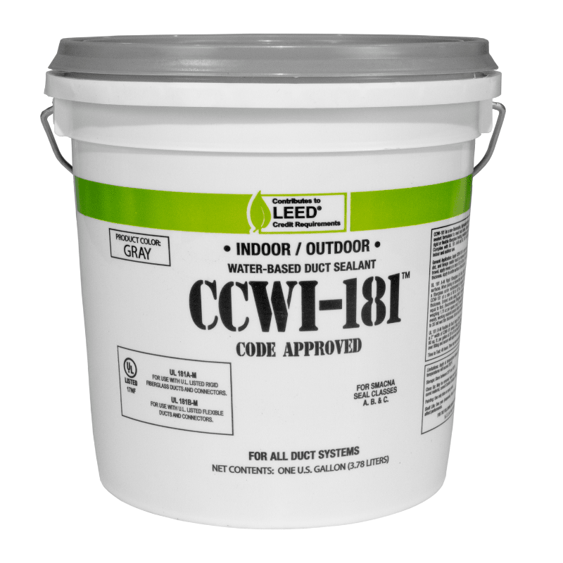 INDOOR/OUTDOOR WATER BASED DUCT SEALANT - 1 GAL. (GRAY) - A&R Supply - Air Conditioning & Refrigeration Wholesaler - HARDCAST