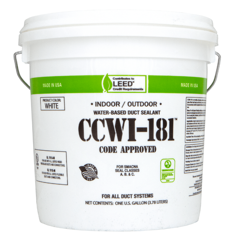 INDOOR/OUTDOOR WATER BASED DUCT SEALANT - 1 GAL. (WHITE) - A&R Supply - Air Conditioning & Refrigeration Wholesaler - HARDCAST