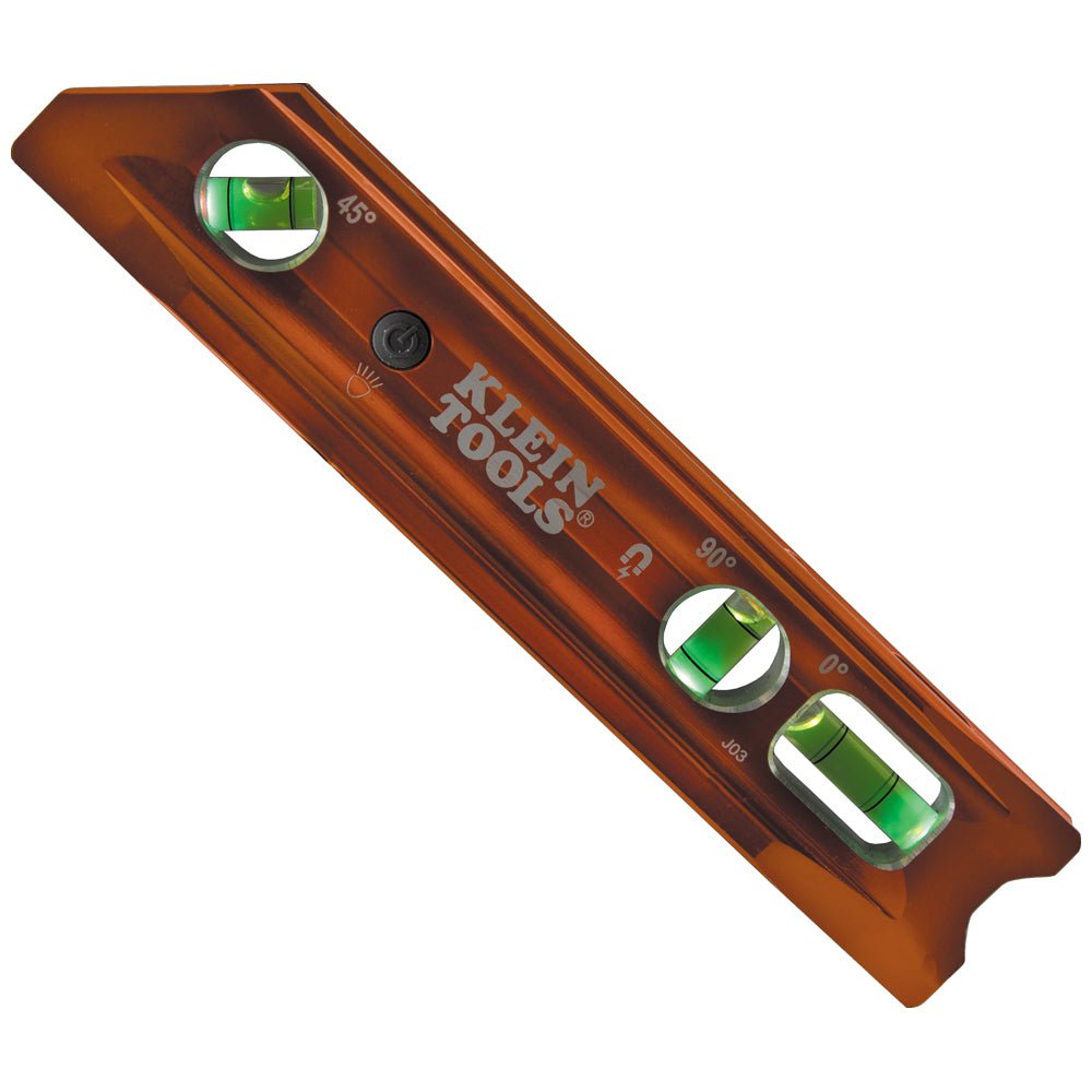 LIGHTED TORPEDO BILLET LEVEL - RARE-EARTH MAGNET - A&R Supply - Air Conditioning & Refrigeration Wholesaler - KLEIN TOOLS