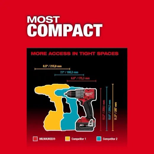 M18 FUEL™ 1/2" DRILL/DRIVER KIT - A&R Supply - Air Conditioning & Refrigeration Wholesaler - MILWAUKEE