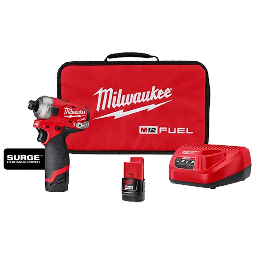 M12 FUEL™ SURGE™ 1/4" HEX HYDRAULIC DRIVER KIT