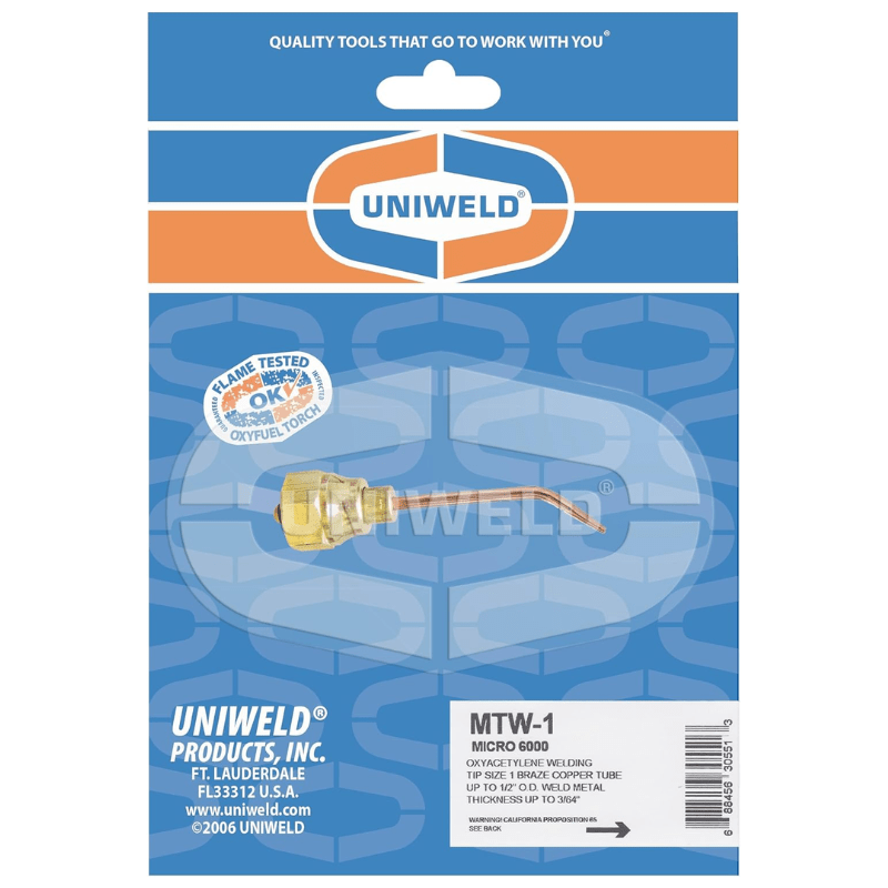 MICRO 6000™ MINIATURE WELD/BRAZE TIP - A&R Supply - Air Conditioning & Refrigeration Wholesaler - UNIWELD