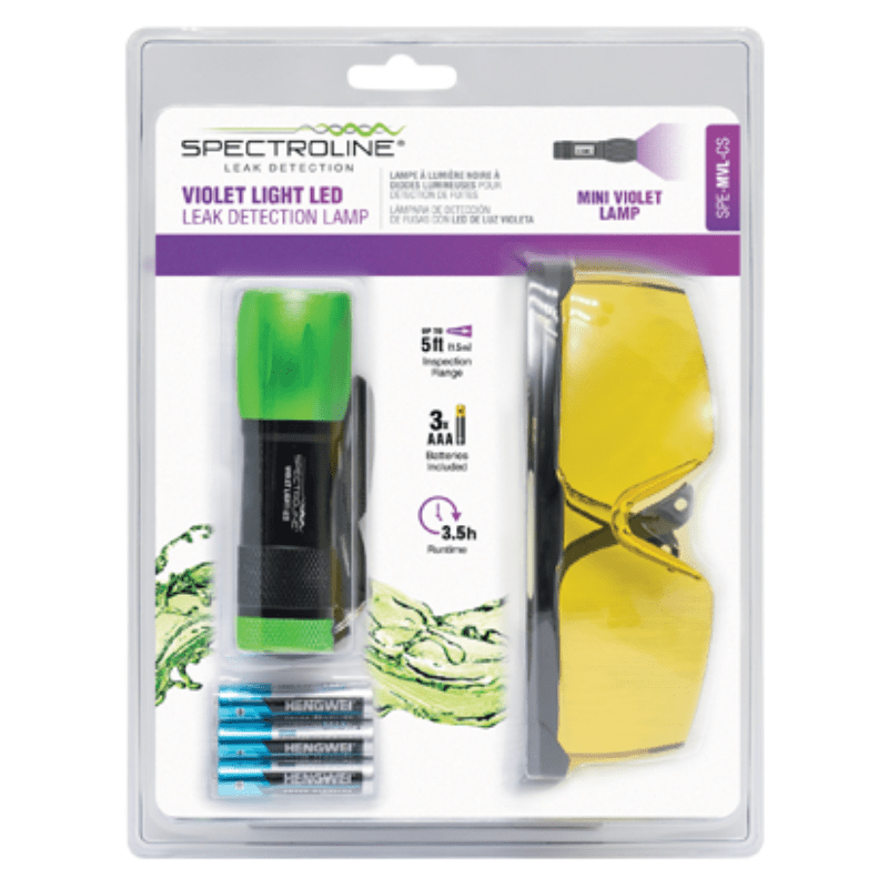 MINI VIOLET LIGHT LED UV LED LEAK DETECTION LAMP - A&R Supply - Air Conditioning & Refrigeration Wholesaler - SPECTROLINE