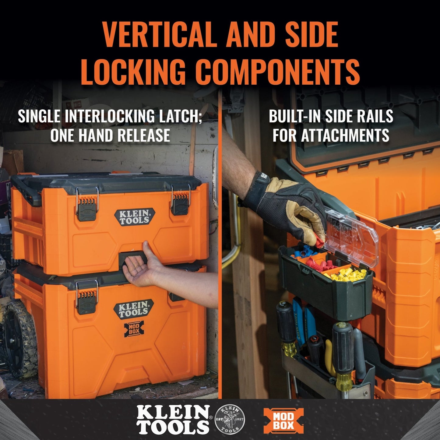 MODbox™ MEDIUM TOOL BOX - A&R Supply - Air Conditioning & Refrigeration Wholesaler - KLEIN TOOLS