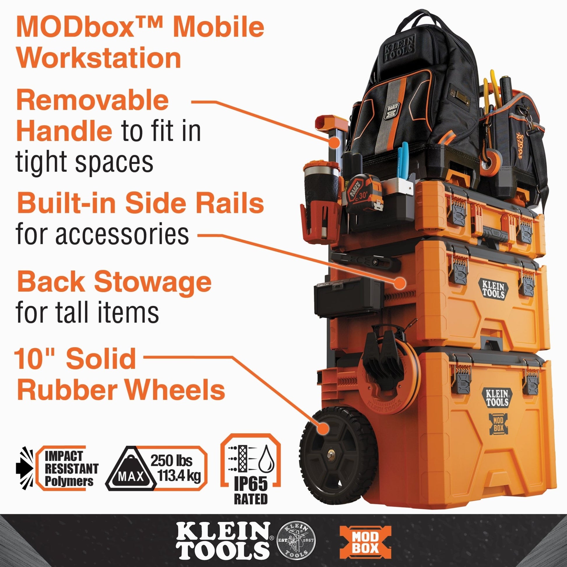 MODbox™ MEDIUM TOOL BOX - A&R Supply - Air Conditioning & Refrigeration Wholesaler - KLEIN TOOLS