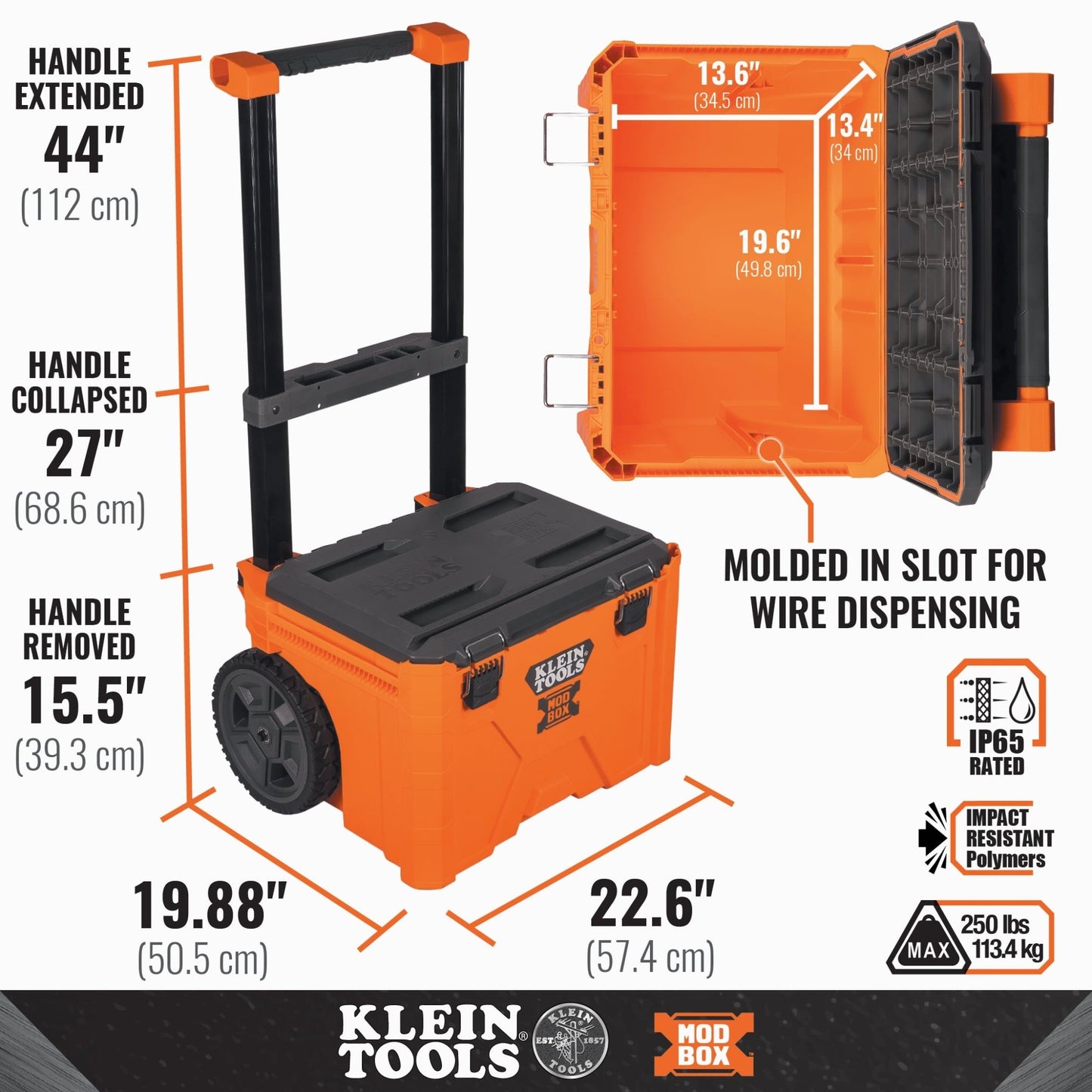 MODbox™ ROLLING TOOL BOX - A&R Supply - Air Conditioning & Refrigeration Wholesaler - KLEIN TOOLS