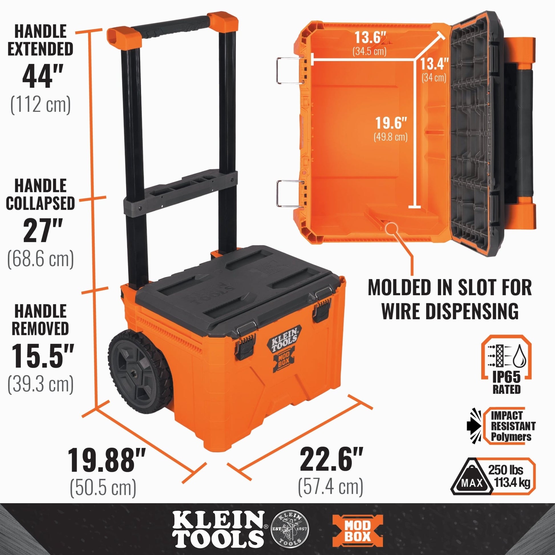 MODbox™ ROLLING TOOL BOX - A&R Supply - Air Conditioning & Refrigeration Wholesaler - KLEIN TOOLS