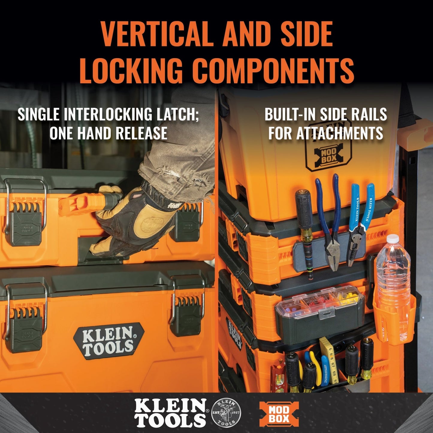 MODbox™ SMALL TOOL BOX - A&R Supply - Air Conditioning & Refrigeration Wholesaler - KLEIN TOOLS