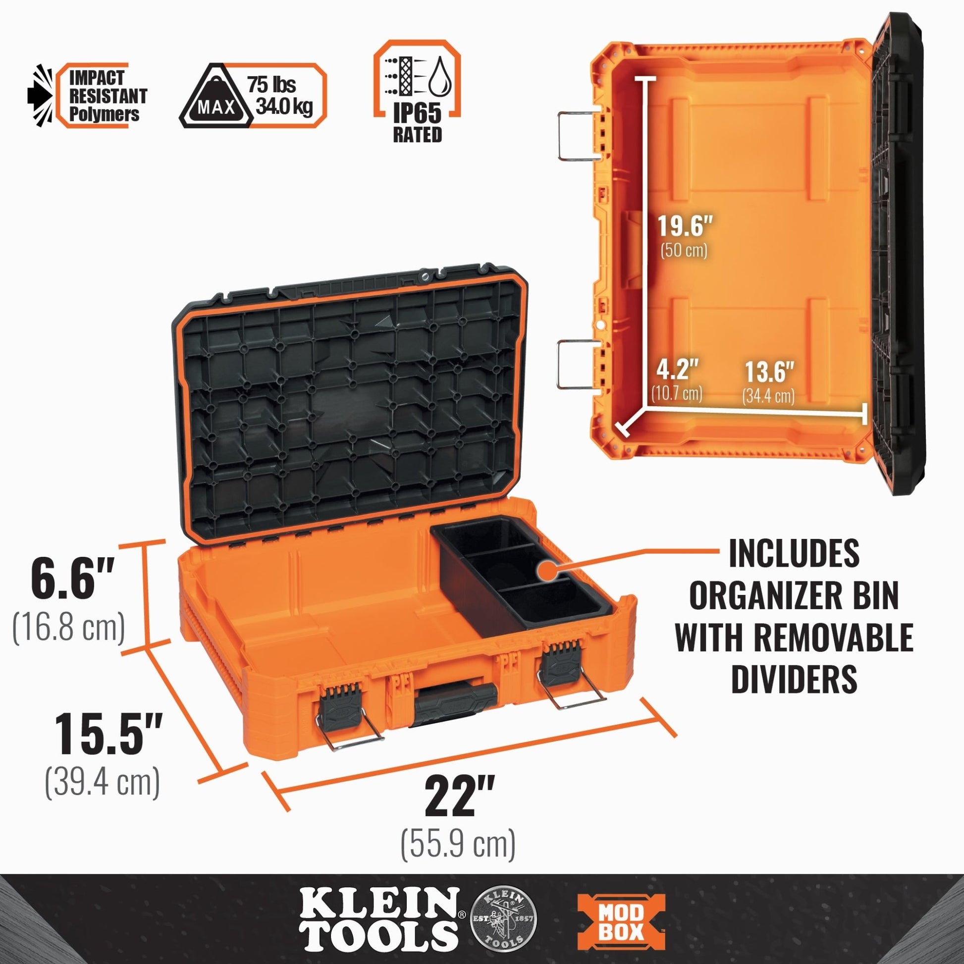 MODbox™ SMALL TOOL BOX - A&R Supply - Air Conditioning & Refrigeration Wholesaler - KLEIN TOOLS
