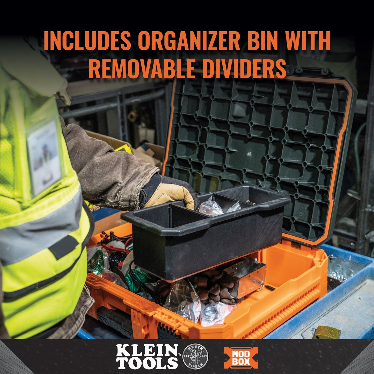 MODbox™ SMALL TOOL BOX - A&R Supply - Air Conditioning & Refrigeration Wholesaler - KLEIN TOOLS