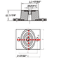 NEOPRENE ISOLATION MOUNTS MAX LOAD 264LBS - A&R Supply - Air Conditioning & Refrigeration Wholesaler - HERCULES